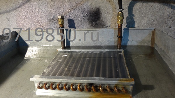  водяной нагреватель калорифер для вентиляции ремонт, опрессовка замороженных калориферов